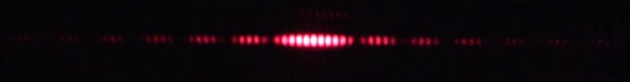 Double slit, 80-micron width, 500-micron separation